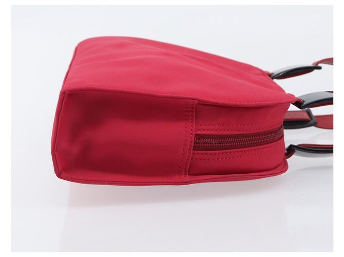 Autre Marque Bolsa de mão Saint Laurent Nylon Red Auth 205355 Vermelho - vista 4