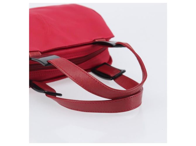 Autre Marque Bolsa de mão Saint Laurent Nylon Red Auth 205355 Vermelho - vista 8