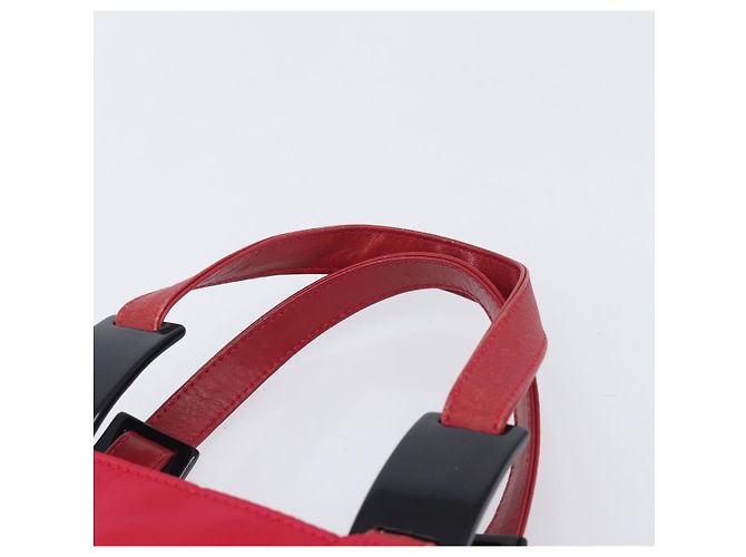 Autre Marque Bolsa de mão Saint Laurent Nylon Red Auth 205355 Vermelho - vista 9