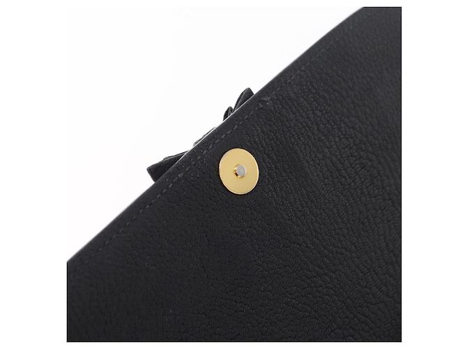 Bolsa de Ombro Miu Miu Couro Preto Ouro Auth 207615V Dourado - vista 24