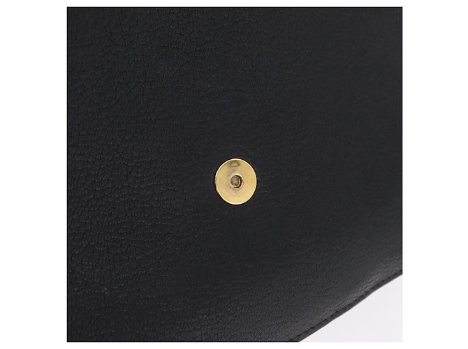 Bolsa de Ombro Miu Miu Couro Preto Ouro Auth 207615V Dourado - vista 25