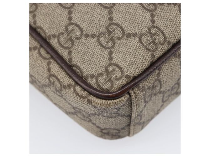 Borsa a tracolla GUCCI GG Supreme PVC Beige Silver 122754 Auth 207351A Argento - vista 18