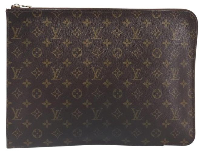LOUIS VUITTON Monogram Posh Documents Clutch Bag LV Auth 206625 Monograma - vista 13