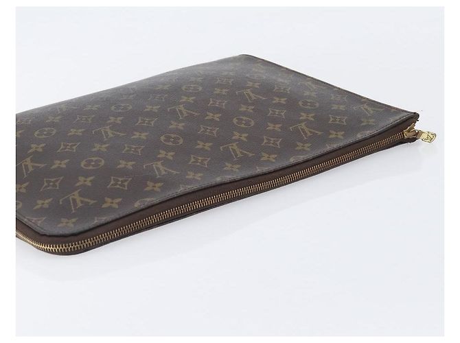 LOUIS VUITTON Monogram Posh Documents Clutch Bag LV Auth 206625 Monograma - vista 5