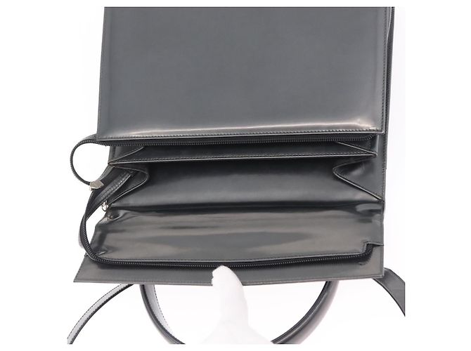 Borsa Salvatore Ferragamo Vernice 2way Gray Silver Auth ka6464A Marrone Argento - vista 10