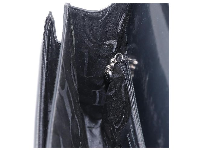 Borsa Salvatore Ferragamo Vernice 2way Gray Silver Auth ka6464A Marrone Argento - vista 23