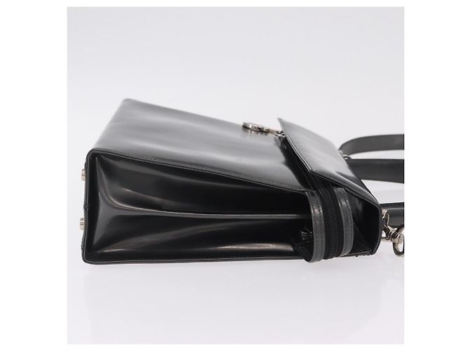 Borsa Salvatore Ferragamo Vernice 2way Gray Silver Auth ka6464A Marrone Argento - vista 3