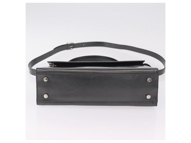 Borsa Salvatore Ferragamo Vernice 2way Gray Silver Auth ka6464A Marrone Argento - vista 5
