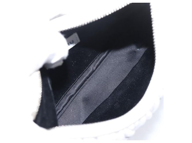 Sac à main Miu Miu en cuir 2way Blanc Argent Auth 167717SAM Argenté - vue 11