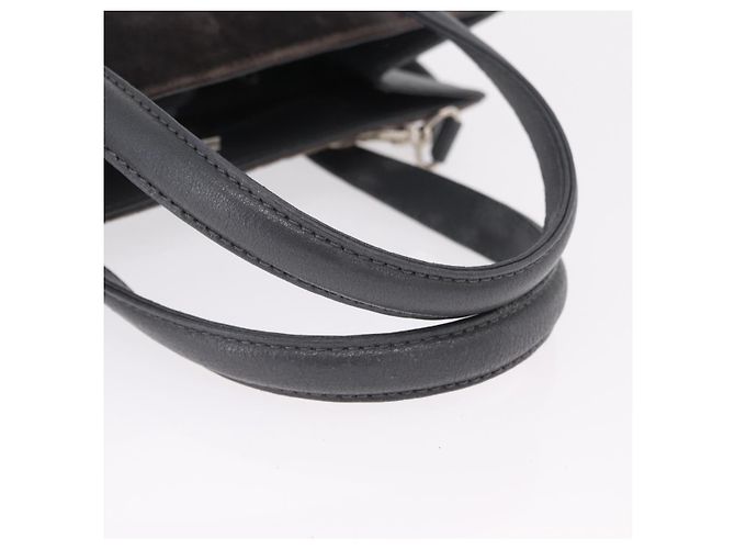 Sac à main FENDI Velor 2way Navy Silver Auth bs37478 Argenté Bleu Marine - vue 7