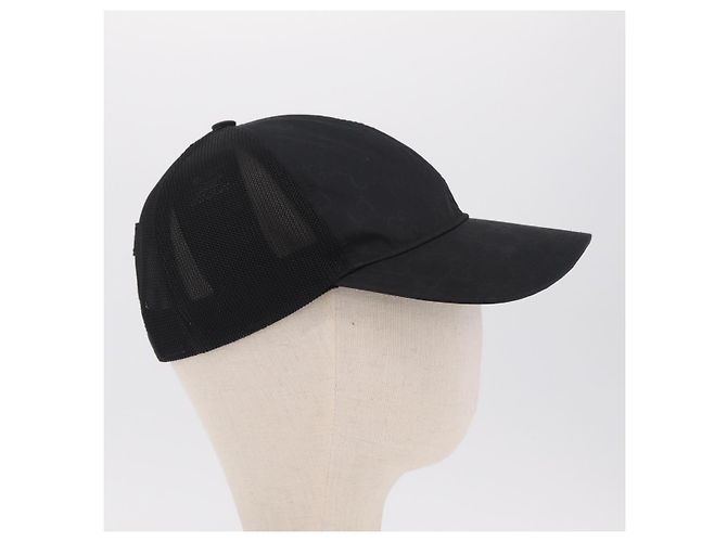 Cappello GUCCI GG Nylon Black Auth BA16150 Nero - vista 4