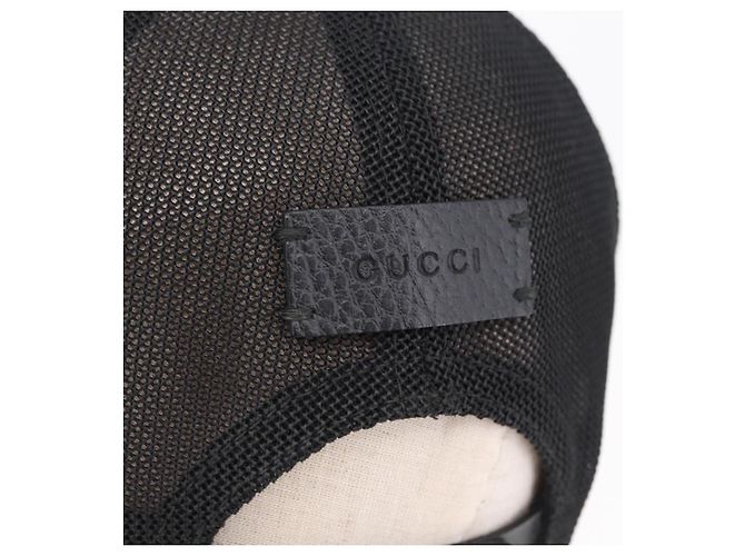 Cappello GUCCI GG Nylon Black Auth BA16150 Nero - vista 5