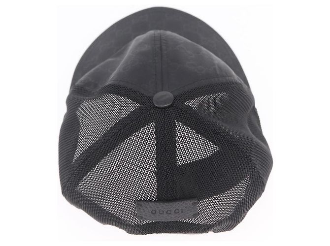Cappello GUCCI GG Nylon Black Auth BA16150 Nero - vista 7