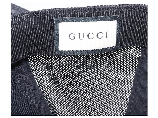 Cappello GUCCI GG Nylon Black Auth BA16150 Nero - vista 8