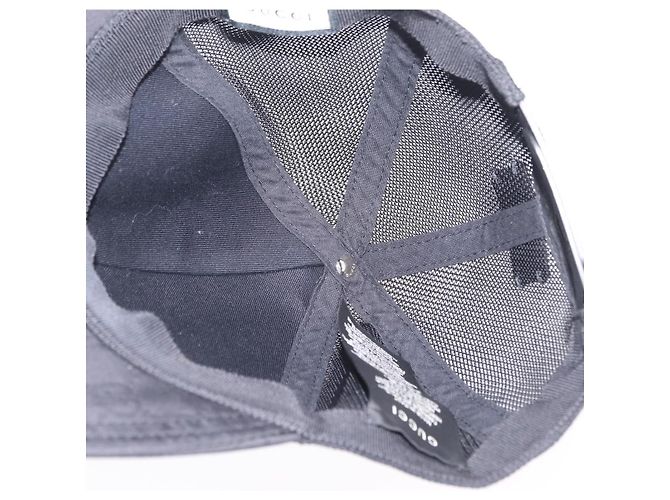 Cappello GUCCI GG Nylon Black Auth BA16150 Nero - vista 9