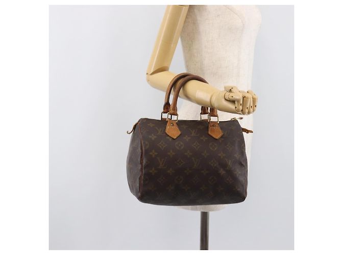 LOUIS VUITTON Monogram Speedy 25 Hand Bag M41528 LV Auth 207451 - view 26