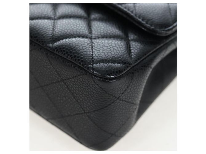 Borsa a tracolla CHANEL Chain Matelasse 25 Pelle Caviar Nero Oro CC Auth BA16029SV D'oro - vista 16