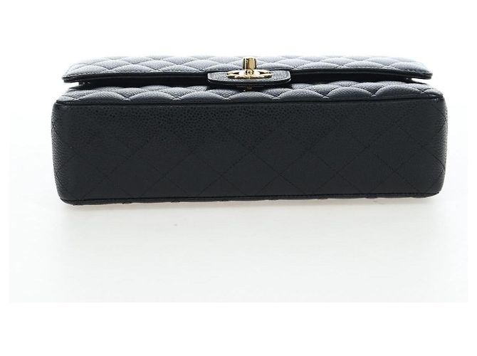 Borsa a tracolla CHANEL Chain Matelasse 25 Pelle Caviar Nero Oro CC Auth BA16029SV D'oro - vista 5