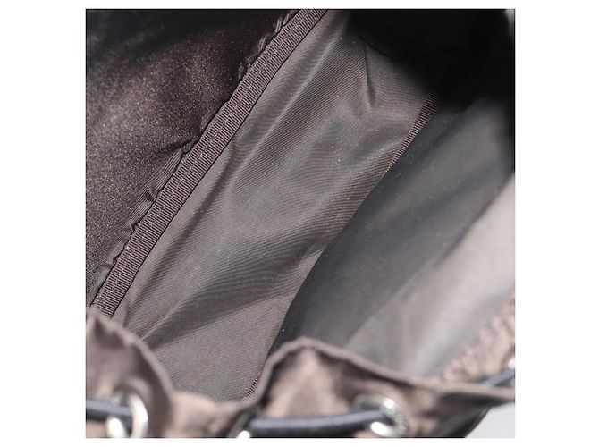 PRADA Rucksack Nylon Khaki Silver Auth ar14290 Silber - Ansicht 24
