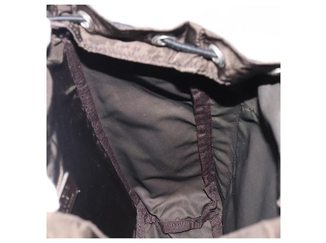 PRADA Rucksack Nylon Khaki Silver Auth ar14290 Silber - Ansicht 25