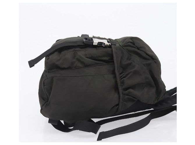 PRADA Rucksack Nylon Khaki Silver Auth ar14290 Silber - Ansicht 3