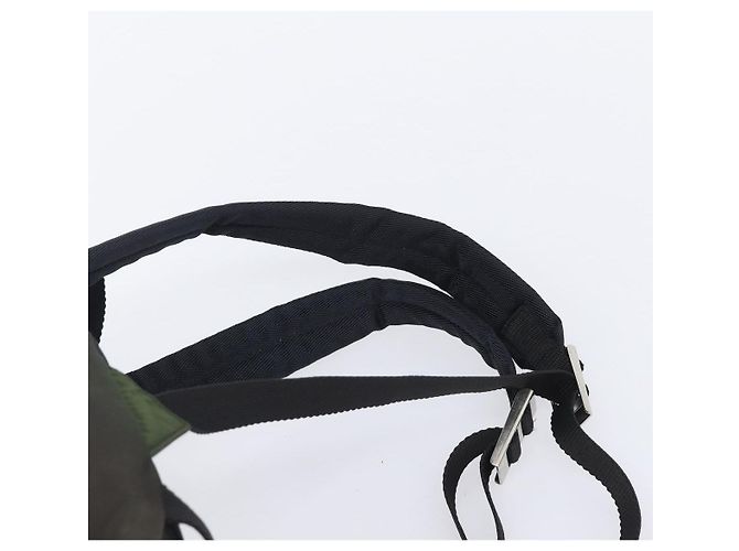 PRADA Rucksack Nylon Khaki Silver Auth ar14290 Silber - Ansicht 9