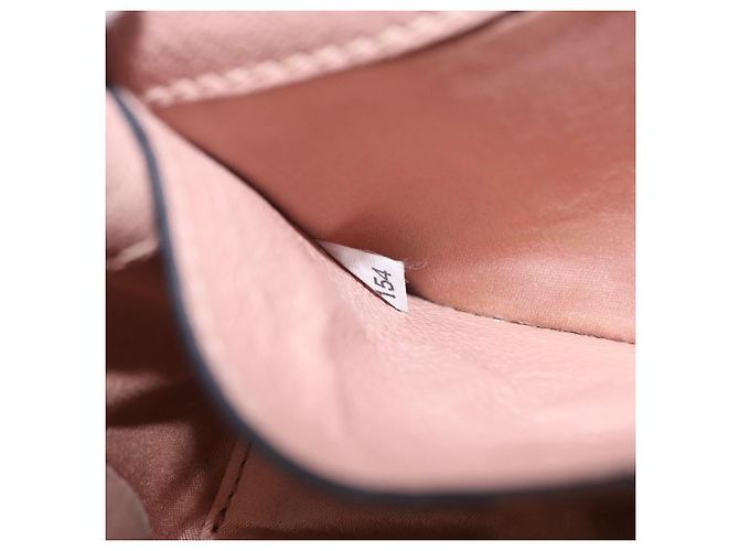 Bolsa de Ombro com Corrente Miu Miu em Couro Rosa Dourado Auth 202534A - vista 12