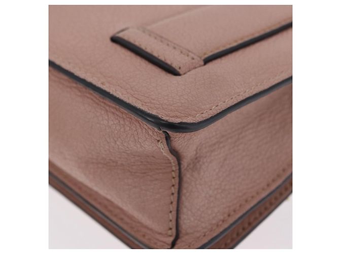 Bolsa de Ombro com Corrente Miu Miu em Couro Rosa Dourado Auth 202534A - vista 18