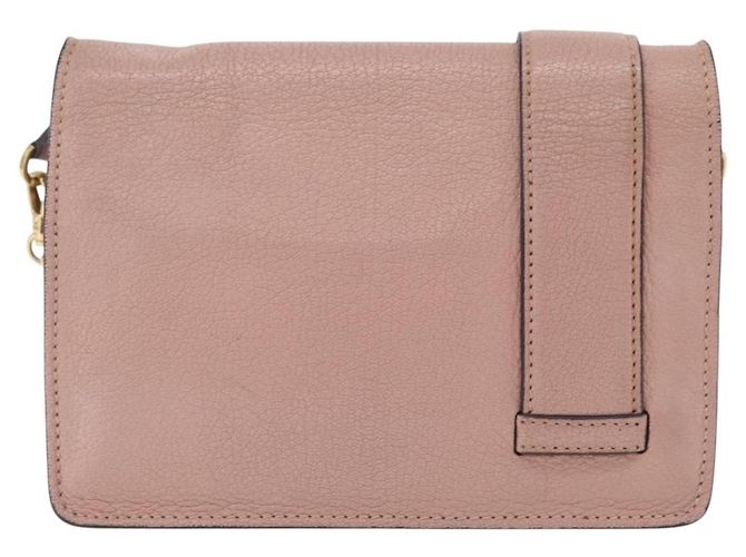 Bolsa de Ombro com Corrente Miu Miu em Couro Rosa Dourado Auth 202534A - vista 2