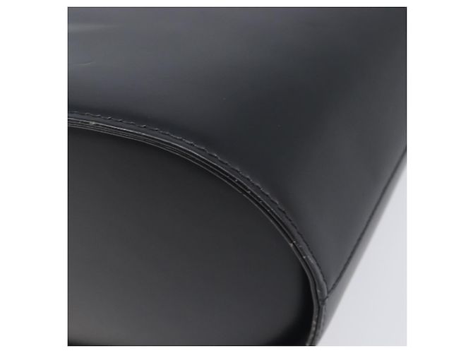 Sac à bandoulière BURBERRY en cuir noir argent Auth 206789A Argenté - vue 14