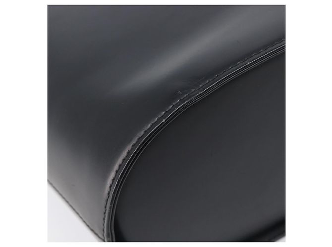 Sac à bandoulière BURBERRY en cuir noir argent Auth 206789A Argenté - vue 15