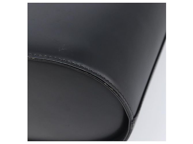 Sac à bandoulière BURBERRY en cuir noir argent Auth 206789A Argenté - vue 16