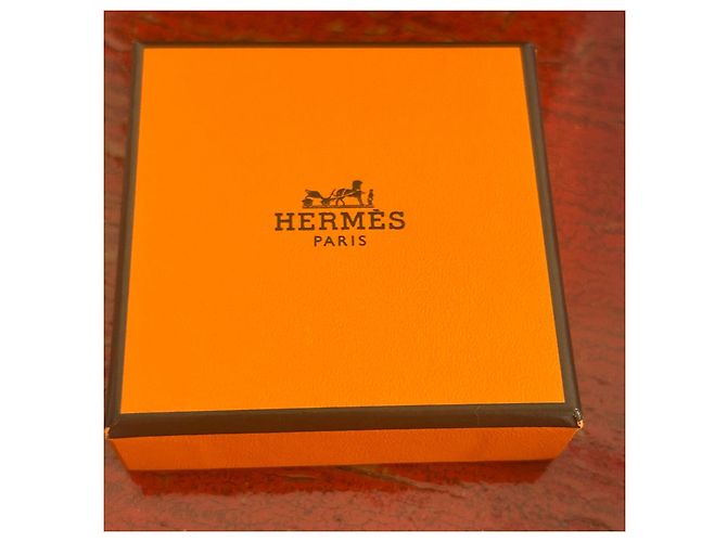 Ring Anillo Hermès "H" en plata y piel negra talla M Negro Hardware de plata - vista 6