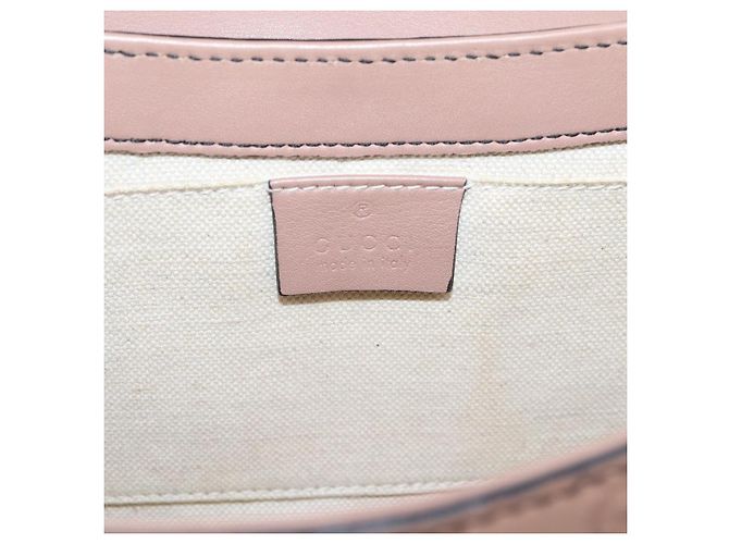 GUCCI GuccissimaGG Horsebit Emily Chain Shoulder Bag Leather 295402 Auth LN030V Rosa - vista 19