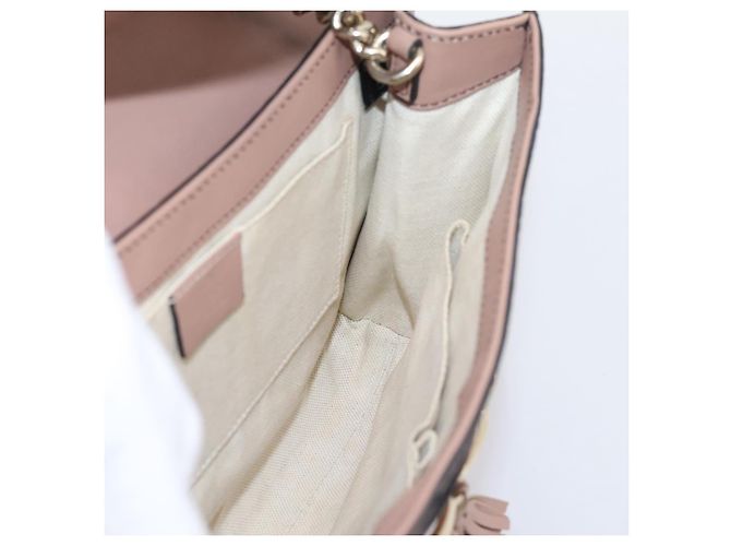 GUCCI GuccissimaGG Horsebit Emily Chain Shoulder Bag Leather 295402 Auth LN030V Rosa - vista 20