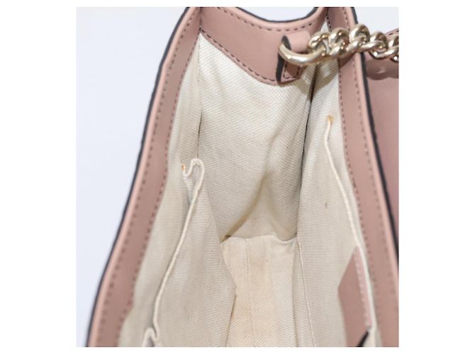 GUCCI GuccissimaGG Horsebit Emily Chain Shoulder Bag Leather 295402 Auth LN030V Rosa - vista 21