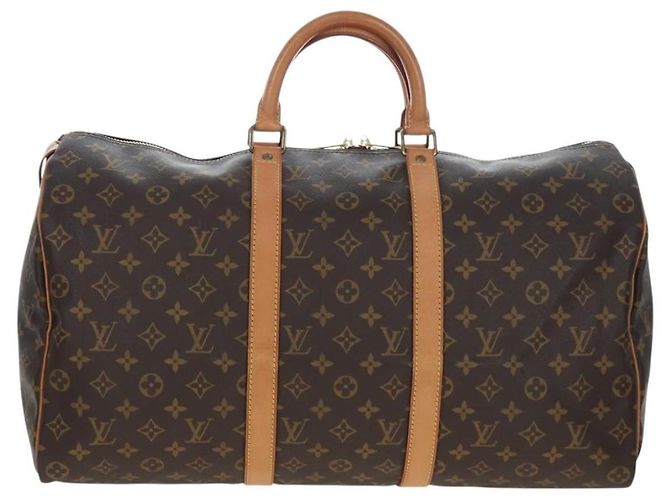 LOUIS VUITTON Monogram Keepall 50 Boston Bag M41426 LV Auth 205869A Monograma - vista 13