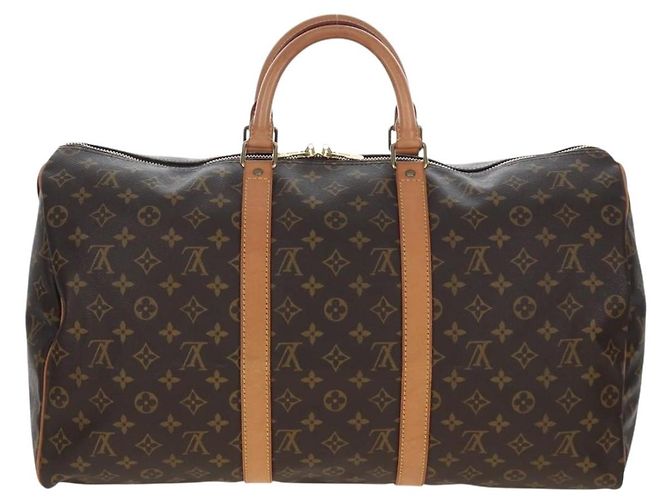 LOUIS VUITTON Monogram Keepall 50 Boston Bag M41426 LV Auth 205869A Monograma - vista 2