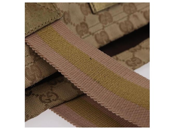 Borsa Tote GUCCI GG Canvas Sherry Line Beige 189669 Auth 206454 - vista 8