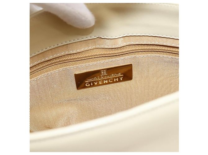 Borsa a tracolla GIVENCHY Pelle Ivory Gold Auth 207416 D'oro Crudo - vista 11