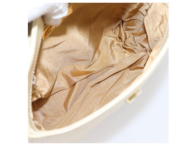 Borsa a tracolla GIVENCHY Pelle Ivory Gold Auth 207416 D'oro Crudo - vista 12