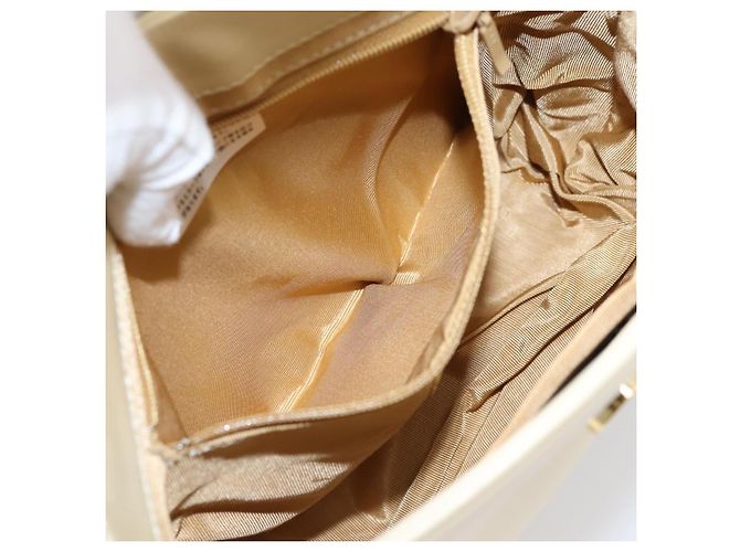 Borsa a tracolla GIVENCHY Pelle Ivory Gold Auth 207416 D'oro Crudo - vista 21