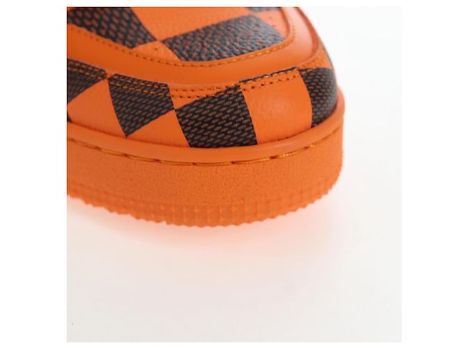 Scarpe LOUIS VUITTON Damier Pop LV Trainer 24 Orange 1ACN5S LV Auth BA15776M Arancione Damier ebene - vista 14