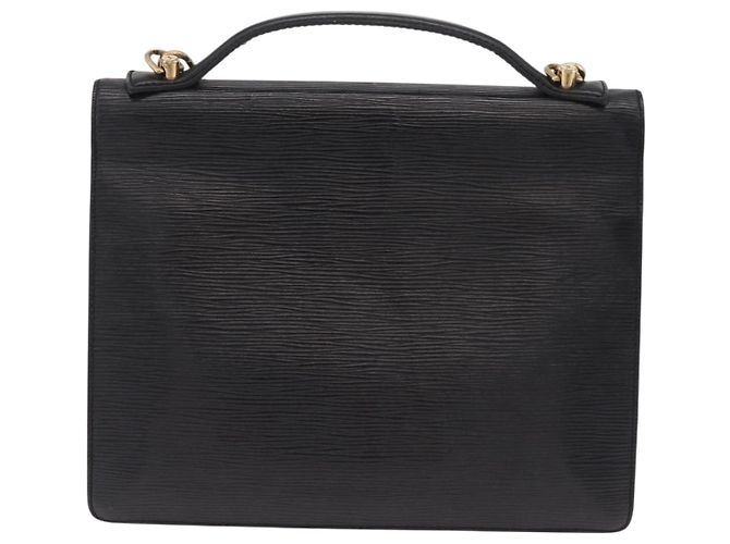LOUIS VUITTON Epi Monceau 28 Hand Bag Black M52122 LV Auth bs37487 Noir - vue 2