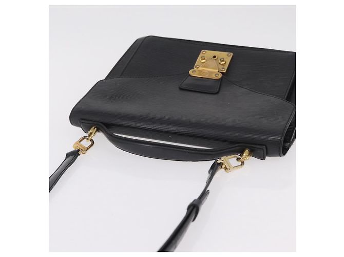 LOUIS VUITTON Epi Monceau 28 Hand Bag Black M52122 LV Auth bs37487 Noir - vue 6