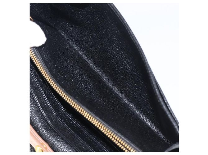 Miu Miu Schulterbörse mit Kette Leder Gold Rosa Auth BA16081A Pink Golden - Ansicht 27