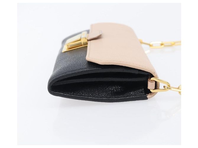 Miu Miu Schulterbörse mit Kette Leder Gold Rosa Auth BA16081A Pink Golden - Ansicht 3