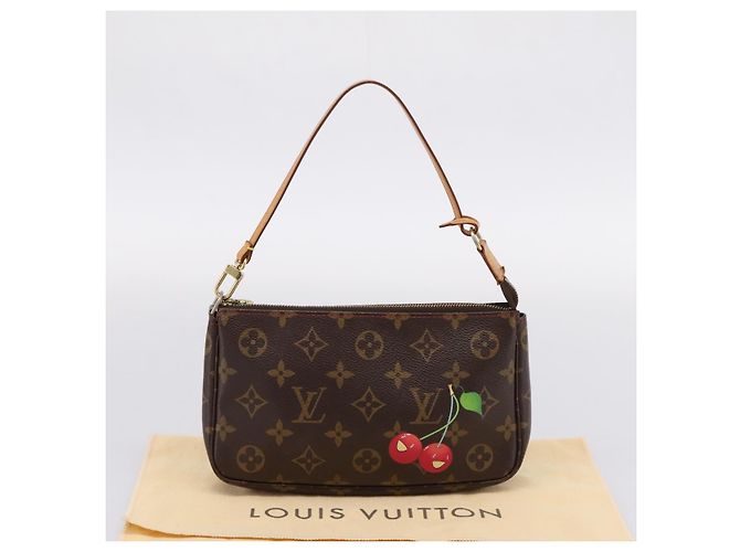 LOUIS VUITTON Monogram Cherry Pochette Accessoires Pouch M95008 Auth 207476SAV - vista 12