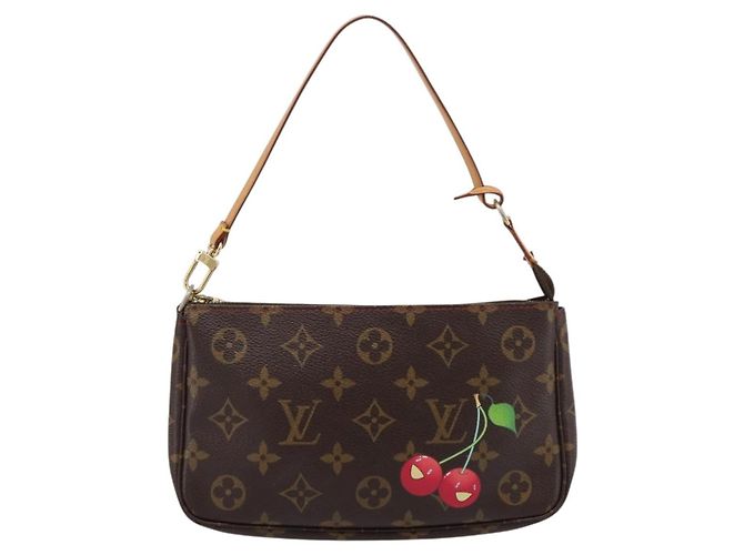 LOUIS VUITTON Monogram Cherry Pochette Accessoires Pouch M95008 Auth 207476SAV - vista 13