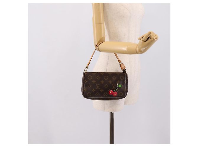 LOUIS VUITTON Monogram Cherry Pochette Accessoires Pouch M95008 Auth 207476SAV - vista 23